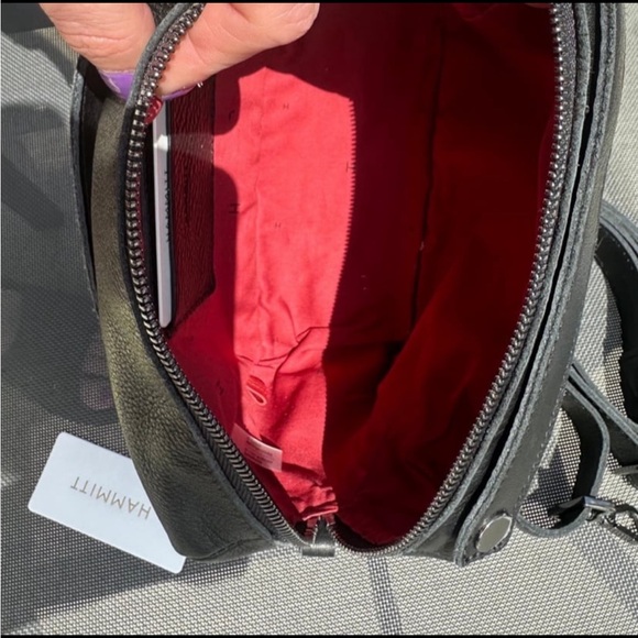 -Hammitt Evan Crossbody - Black with Gunmetal - Picture 7 of 7